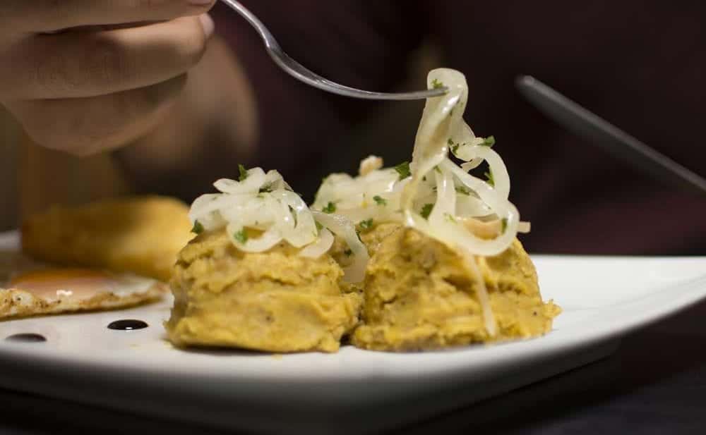 Cuban Plantain Fufu. Traditional Recipe Excellent Garnish