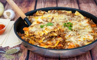 Skillet lasagna without oven