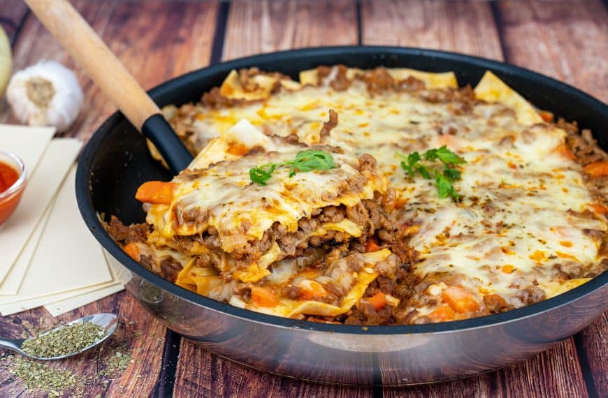 Skillet lasagna without oven