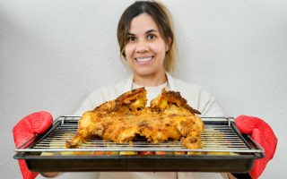 crispy and juicy oven baked chicken